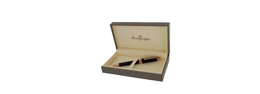 obrazek 4 Długopis Black Rose Gold NeroUno Linea Crystal Montegrappa