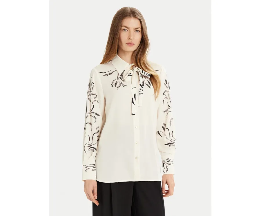 obrazek 1 Marella Koszula Yacht 2513111043 Écru Relaxed Fit