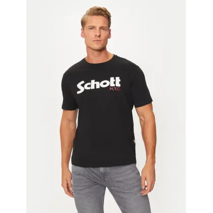 Zdjęcie SCHOTT N.Y.C. T-Shirt TSLOGO Czarny Regular Fit
