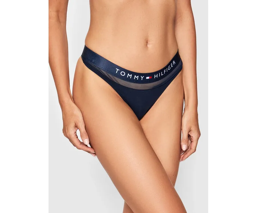 obrazek 1 Tommy Hilfiger Stringi Thong UW0UW00064 Granatowy