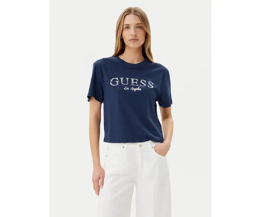 obrazek 1 Guess T-Shirt V5GI09 K9RM1 Granatowy Regular Fit