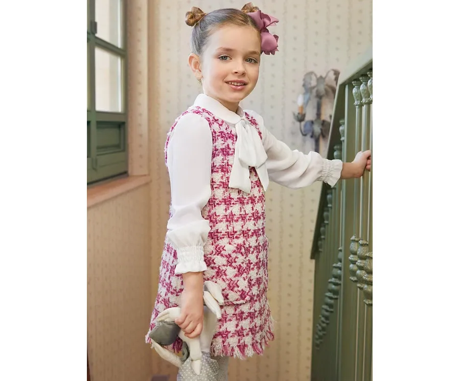obrazek 1 Abel & Lula Sukienka elegancka 5527 Różowy Regular Fit