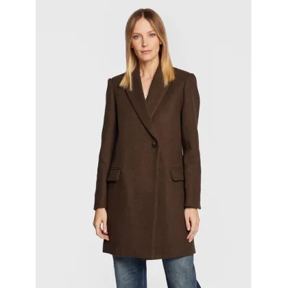 Zdjęcie Zadig&Voltaire Płaszcz wełniany Marco WWCO00186 Brązowy Regular Fit