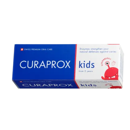 Zdjęcie Curaprox Kids Truskawkowa 950 ppm - pasta do zębów 60 ml 60 ml