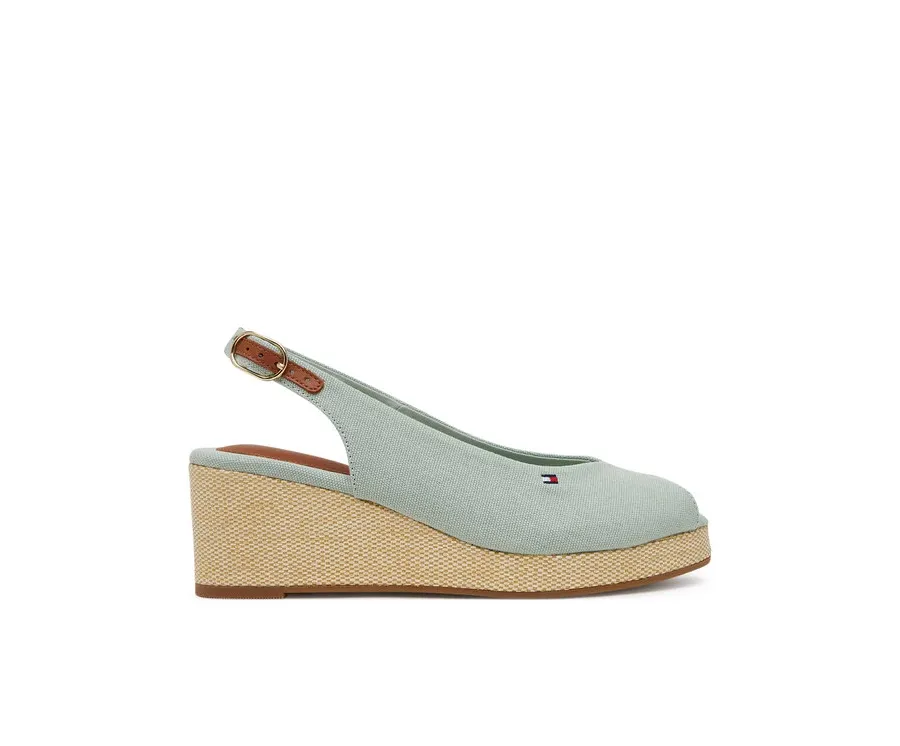 obrazek 1 Tommy Hilfiger Espadryle Flag Mid Wedge Espad Slingback FW0FW08595 Błękitny