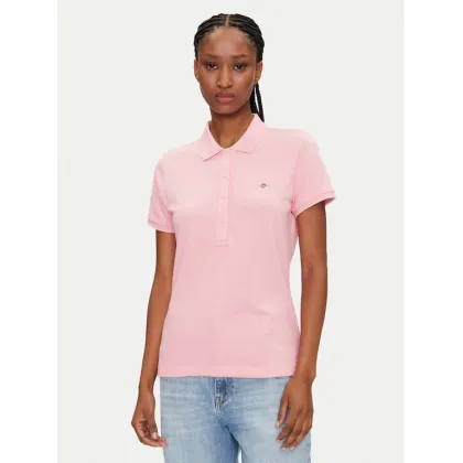 Zdjęcie Gant Polo Sheild 4200870 Różowy Slim Fit