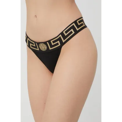 Zdjęcie Versace stringi kolor czarny AUD01042