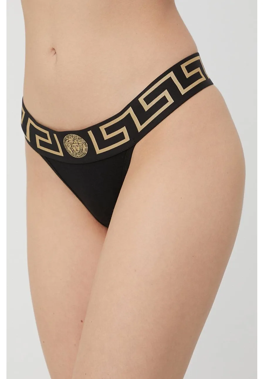obrazek 1 Versace stringi kolor czarny AUD01042