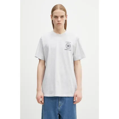 Zdjęcie Sporty & Rich t-shirt Crest Seal 100th kolor szary z nadrukiem TO043517620GY03