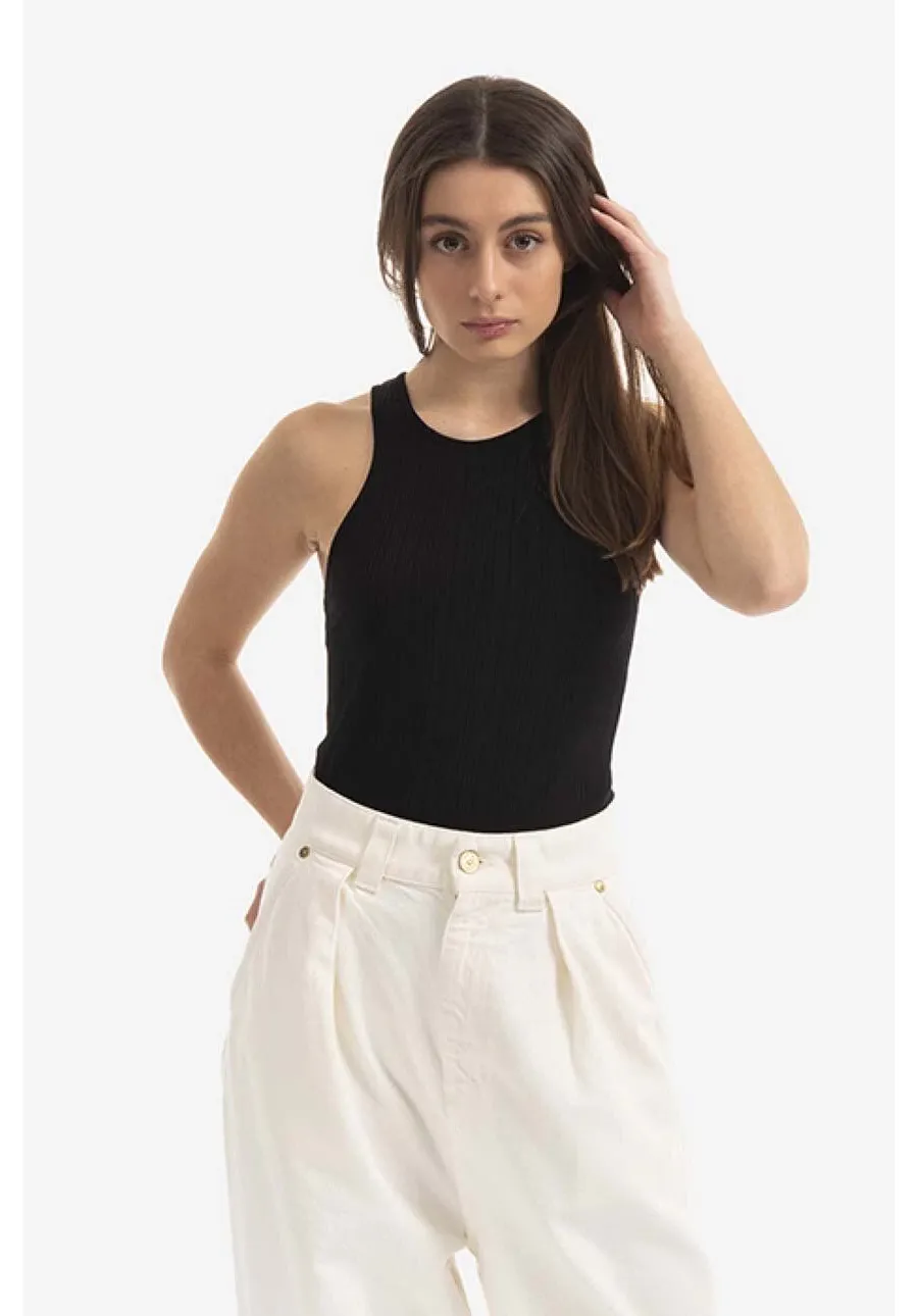 obrazek 1 Tom Wood top Rib Tank Top damski kolor czarny 22171.999-BLACK