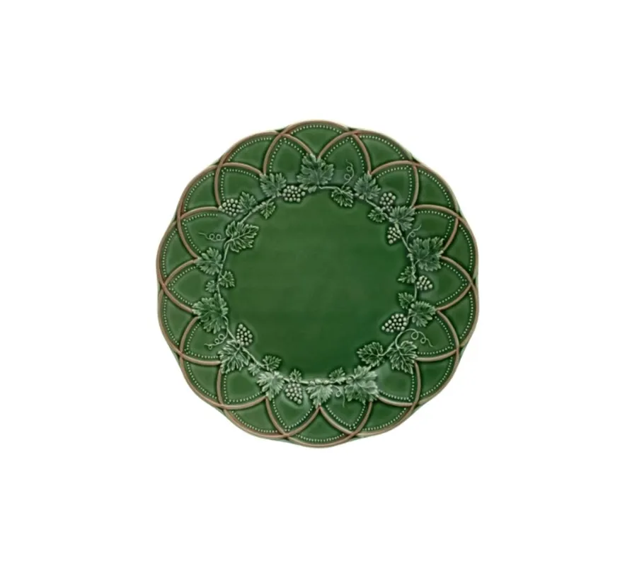 obrazek 1 Ręcznie zdobiony talerz ceramiczny w stylu wiejskim - Bordallo Pinheiro