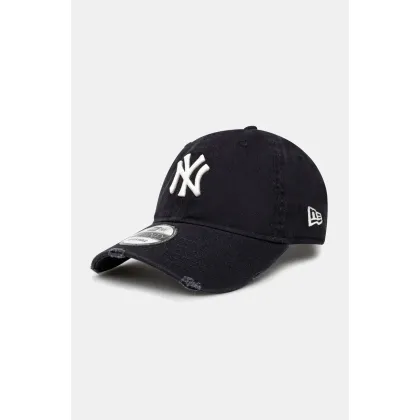 Zdjęcie New Era czapka z daszkiem Distressed 920 NYY kolor granatowy z aplikacją 60595226