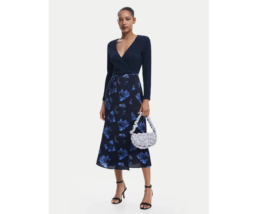 obrazek 1 Desigual Sukienka codzienna Filadelfia 24WWVW37 Granatowy Regular Fit