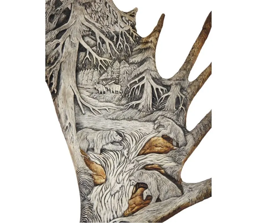 obrazek 2 Unikalna ozdoba do pomieszczeń w stylu myśliwskim