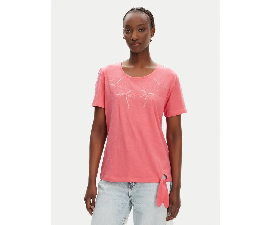 obrazek 1 Olsen T-Shirt 11104823 Różowy Regular Fit