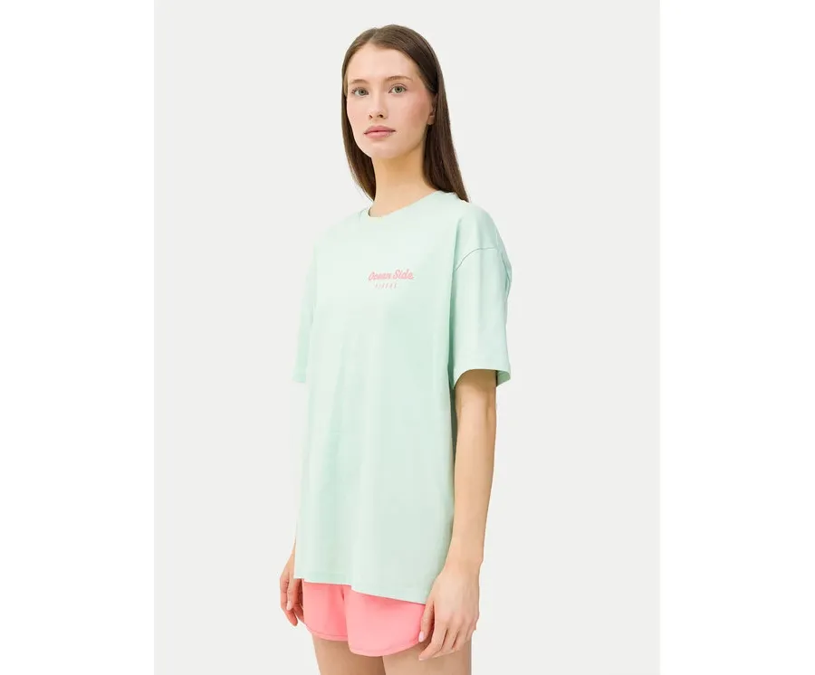 obrazek 1 4F T-Shirt 4FWSS24TTSHF1265 Zielony Oversize