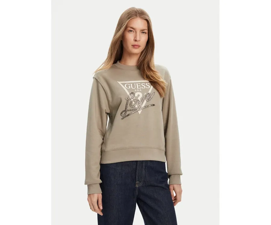 obrazek 1 Guess Bluza W5YQ06 KB681 Zielony Regular Fit