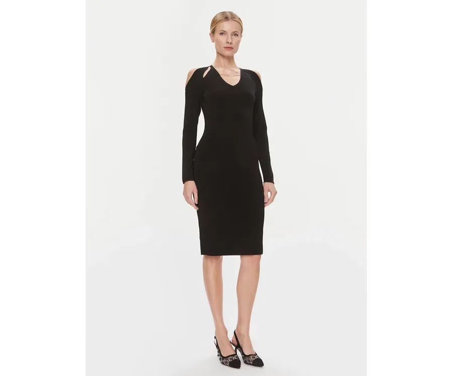 obrazek 1 KARL LAGERFELD Sukienka koktajlowa 240W1331 Czarny Regular Fit