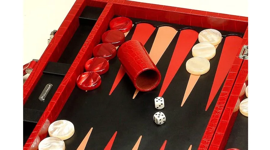 obrazek 3 Stylowy ręcznie wykonany zestaw do Backgammon