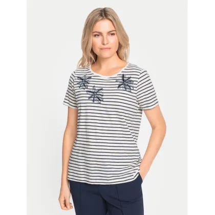 Zdjęcie Olsen T-Shirt 11105068 Écru Regular Fit