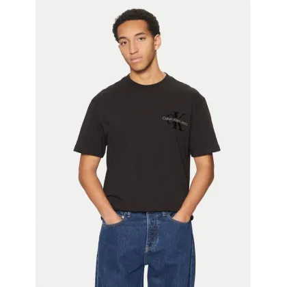 Zdjęcie Calvin Klein Jeans T-Shirt Bristle Monologo J30J327107 Czarny Regular Fit