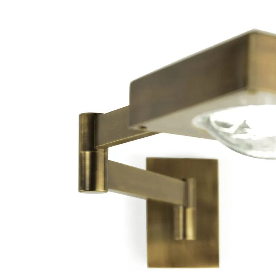 obrazek 6 Regulowana mosiężna lampa ścienna H.11xL.13xP.57 cm
