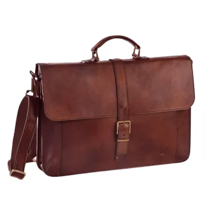 Zdjęcie Elegancka aktówka wykonana z naturalnej skóry - Ikunico