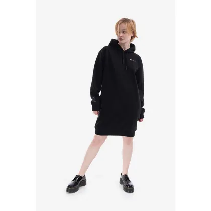 Zdjęcie MCQ sukienka bawełniana Hoodie kolor czarny midi oversize 624588RSJ761000-BLACK