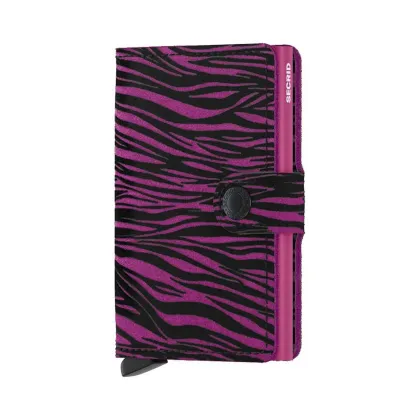 Zdjęcie Secrid portfel skórzany Miniwallet Zebra Fuchsia kolor różowy