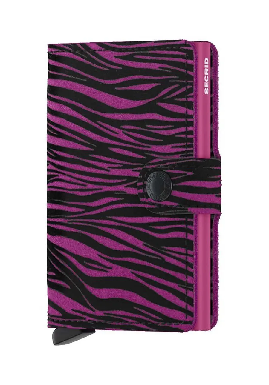 obrazek 1 Secrid portfel skórzany Miniwallet Zebra Fuchsia kolor różowy