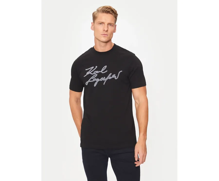 obrazek 1 KARL LAGERFELD T-Shirt 755048 544224 Czarny Regular Fit