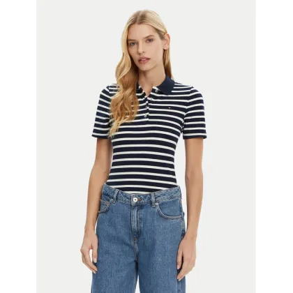 Zdjęcie Tommy Hilfiger Polo 1985 WW0WW43225 Granatowy Slim Fit