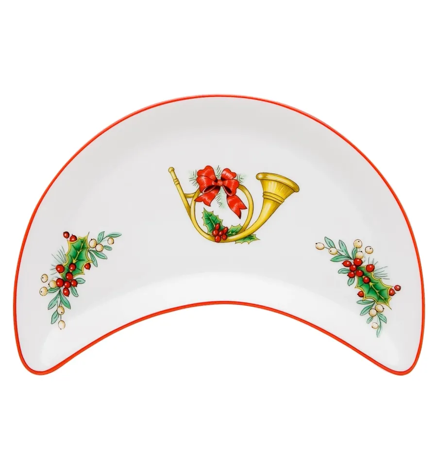 obrazek 6 Zestaw 6 talerzy na sałatkę z porcelany z kolekcji Christmas Magic inspirowanej Londynem - Vista Alegre