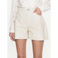Zdjęcie Custommade Szorty skórzane Nava 999418711 Écru Regular Fit