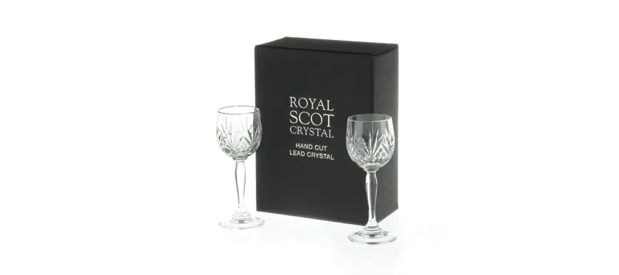 picture 1 Royal Scot Crystal Sherry Glasses Highland 2 p.