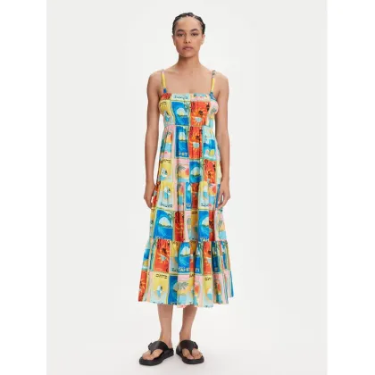 Zdjęcie Roxy Sukienka letnia Atlas Sunshine ERJWD03892 Kolorowy Regular Fit