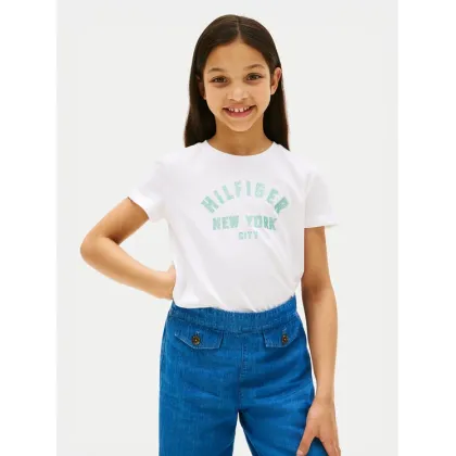 Zdjęcie Tommy Hilfiger T-Shirt Graphic KG0KG08813 Biały Regular Fit