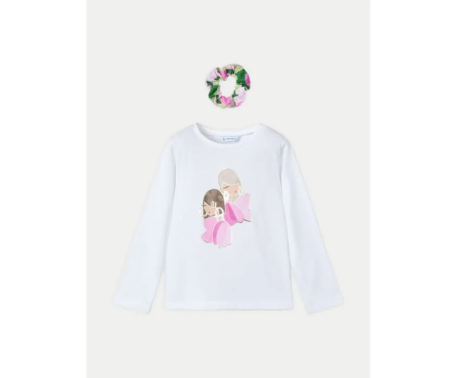 obrazek 1 Mayoral Bluzka 3016 Biały Regular Fit