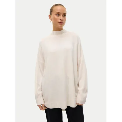 Zdjęcie Vero Moda Sweter Plaza 10290784 Beżowy Loose Fit