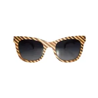 Picture Luxurious, striped wooden glasses - Legno Light