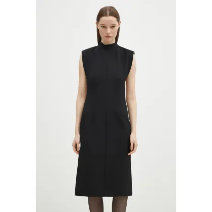 Zdjęcie Sportmax sukienka z domieszką wełny Alete1234 kolor czarny mini dopasowana 2422226113600