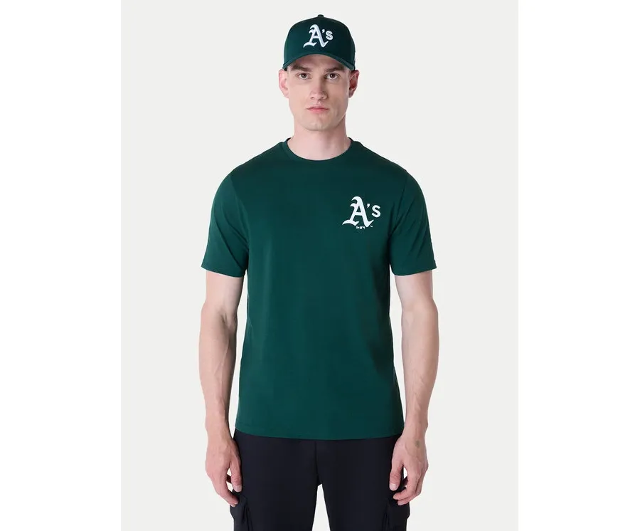 obrazek 1 New Era T-Shirt Oakland Athletics MLB Pennant Graphic 60596214 Zielony Regular Fit