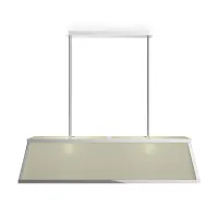 Picture Pendant lamp in chrome-plated brass H.110xL.120xP.40 cm