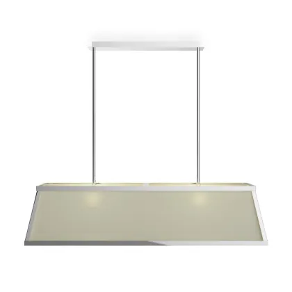 Zdjęcie Lampa wisząca z chromowanego mosiądzu H.110xL.120xP.40 cm