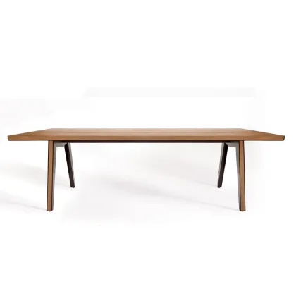 Zdjęcie Piękny stół - blacha stalowa i drewno dębowe Skin -Colico