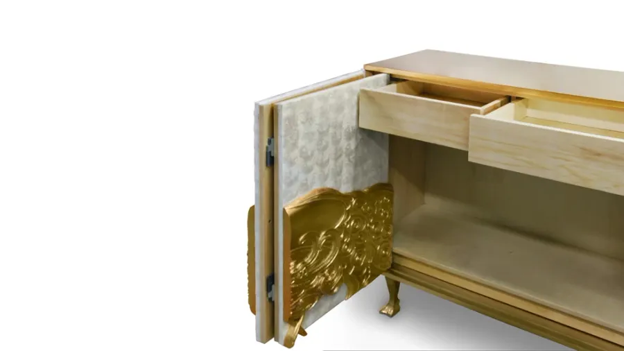 picture 7 Unique golden chest of drawers