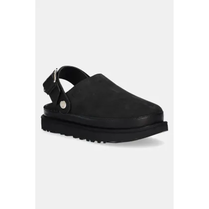 Zdjęcie UGG klapki Goldenstar Villa Clog damskie kolor czarny na platformie 1169590-BLK