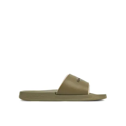 Zdjęcie Calvin Klein Jeans Klapki Slide Rubber Neoprene Monologo YM0YM00361 Khaki