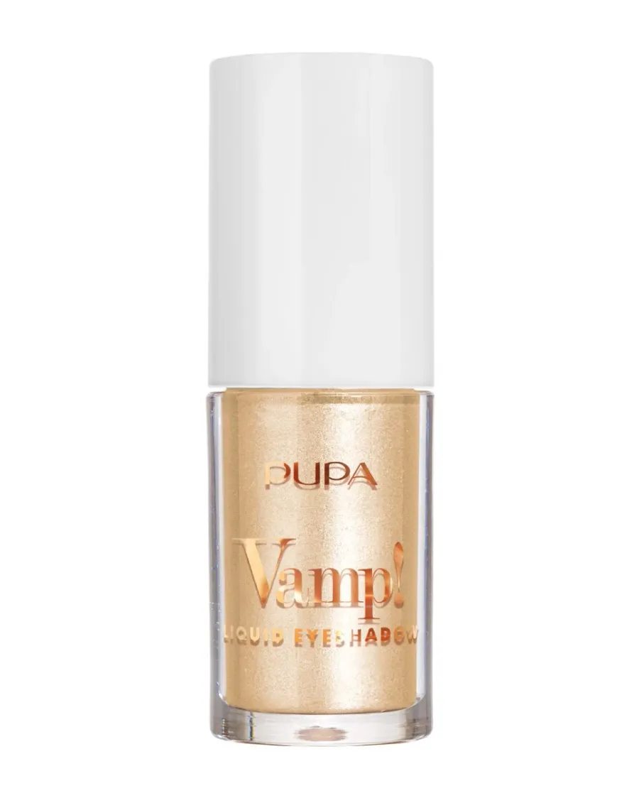 obrazek 1 Pupa Shine Bright Vamp! Cień do powiek w płynie 013 Sunny Gold Sunny Gold 4 ml