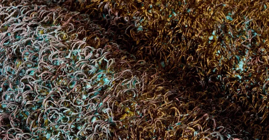 obrazek 3 Dywan z prawdziwego metalu - METAL RUG: BRASS